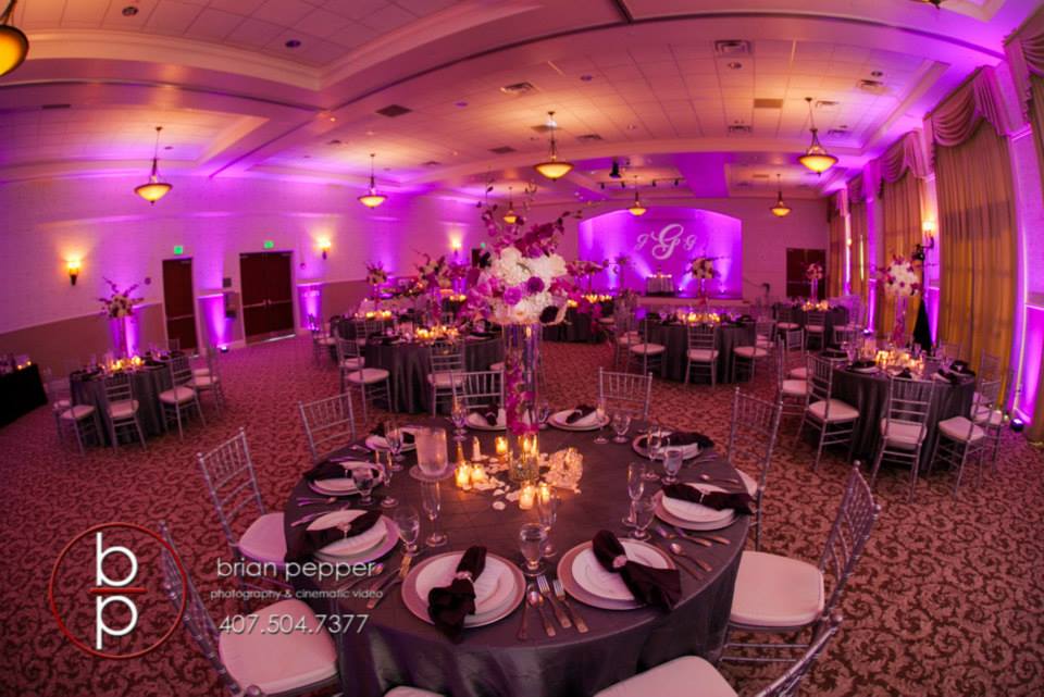 Lake-mary-events-center-Orlando-wedding-Soundwave-DJ-LED-Lighting-Purple