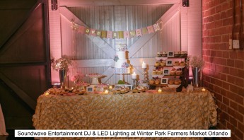 Soundwave Entertainment - Winter Park Farmers Market - Orlando Wedding DJs - LED Lighting Design - Orlando Wedding Venues