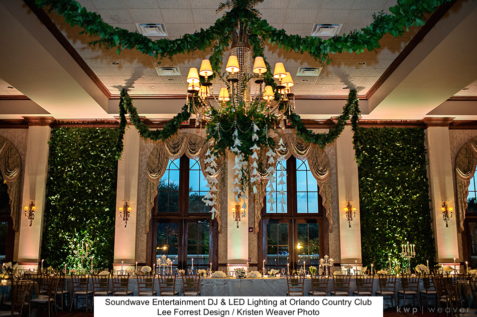 Soundwave Dj Led Lighting Country Club Orlando Wedding Soundwave