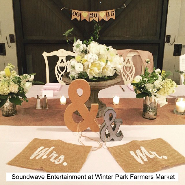 Soundwave Entertainment - Our Orlando Weddings - Winter Park Farmers Market - Orlando, FL