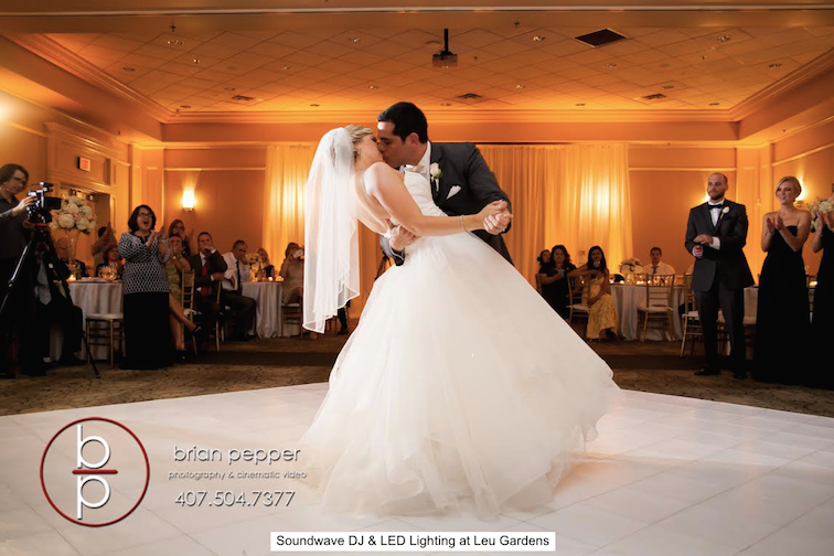 soundwave entertainment - leu gardens - orlando wedding djs - orlando wedding venues - led lighting design