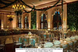 Country Club Orlando Wedding 6 Soundwave Entertainment Wedding Djs Led Lighting Design Orlando Djs Orlando Fl