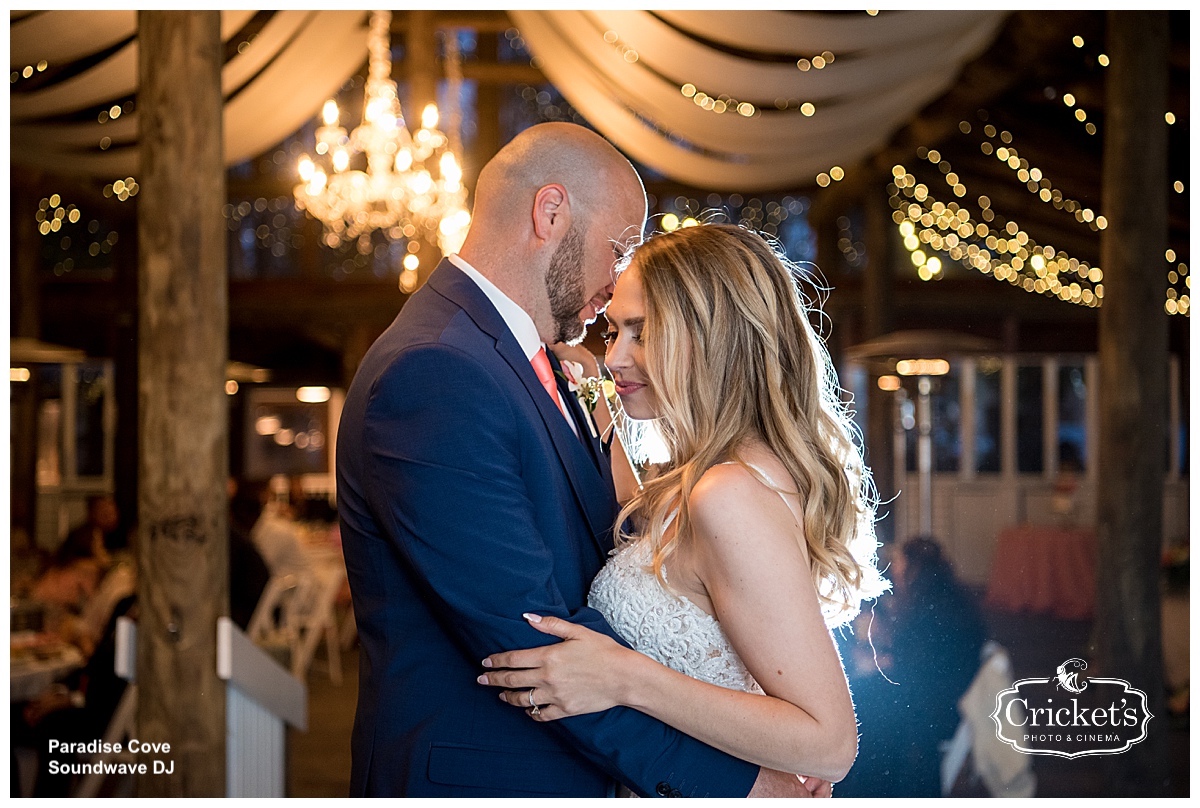 Paradise Cove Soundwave Wedding Orlando First Dance